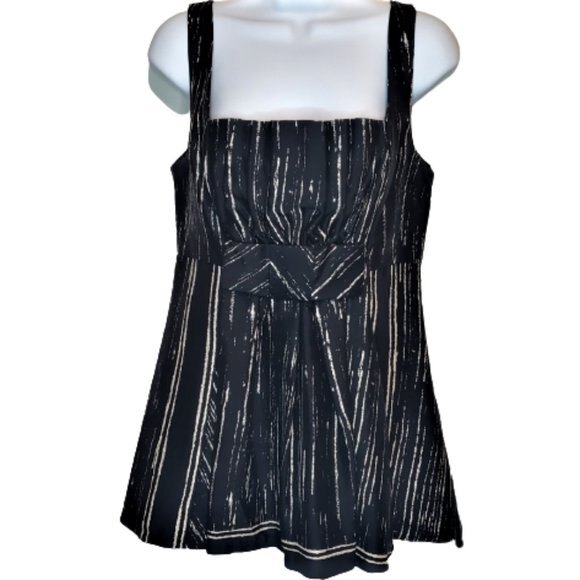 Tracy Reese Dress 100% Silk Mini Sleeveless Black White Size Medium - Picture 7 of 7